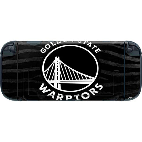 NBA Golden State Warriors Black Animal Print Nintendo Switch 2 (2025) with Joy-Con Skin