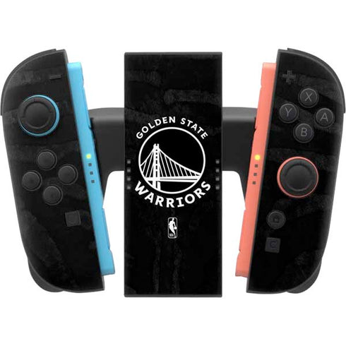 NBA Golden State Warriors Black Animal Print Nintendo Switch 2 (2025) Joy-Con Controller Skin