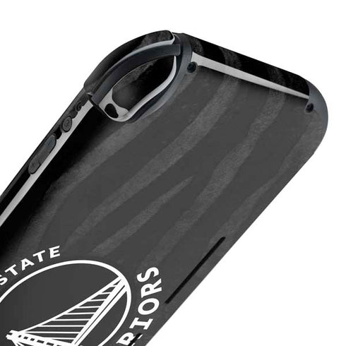 NBA Golden State Warriors Black Animal Print Nintendo Switch Lite Skin