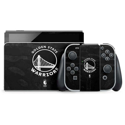 NBA Golden State Warriors Black Animal Print Nintendo Skins