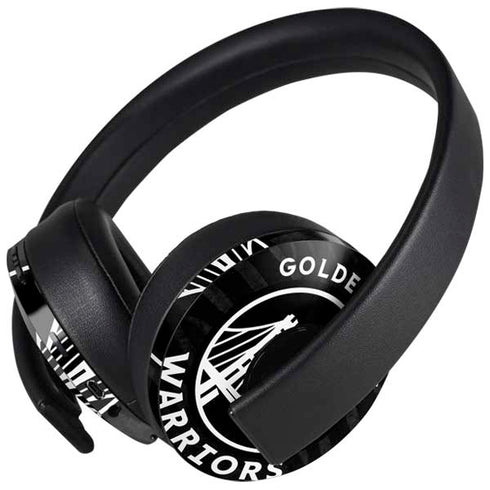 NBA Golden State Warriors Black Animal Print PlayStation 4 Gold Wireless Headset Skin