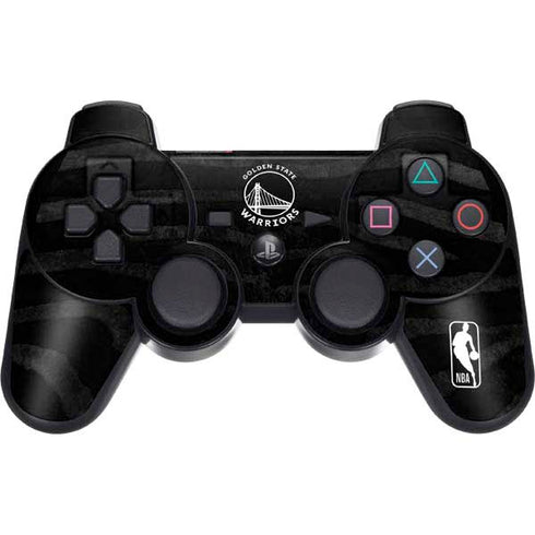 NBA Golden State Warriors Black Animal Print PS3 Dual Shock wireless controller Skin