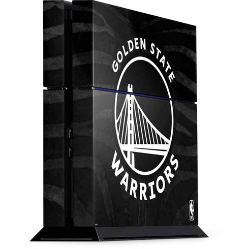 NBA Golden State Warriors Black Animal Print PS4 Console Skin