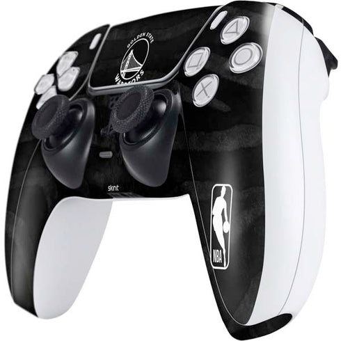 NBA Golden State Warriors Black Animal Print PS5 Controller Skin