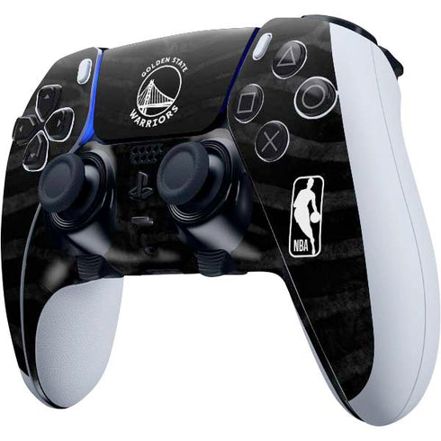 NBA Golden State Warriors Black Animal Print PS5 DualSense Edge Pro Controller Skin