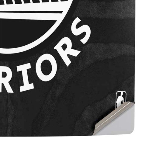 NBA Golden State Warriors Black Animal Print PS5 Slim Digital Edition Console Skin