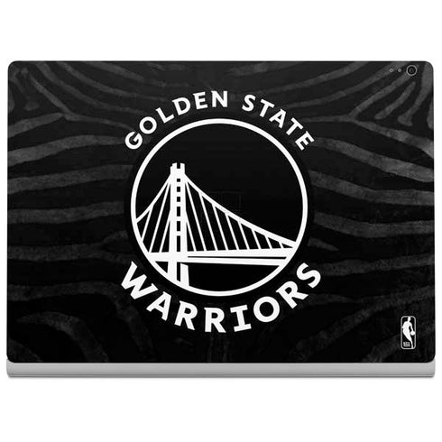 NBA Golden State Warriors Black Animal Print Surface Book 2 13.5in Skin