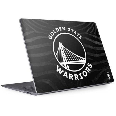 NBA Golden State Warriors Black Animal Print Surface Laptop 2 Skin