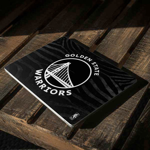 NBA Golden State Warriors Black Animal Print Surface Laptop 2 Skin