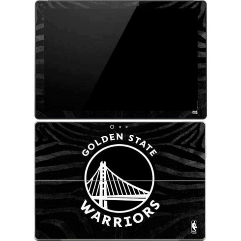 NBA Golden State Warriors Black Animal Print Surface Pro 4 Skin