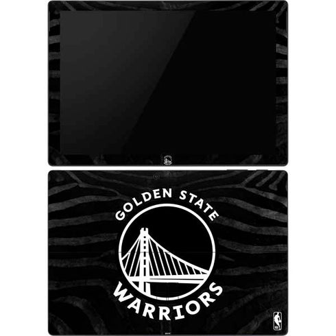 NBA Golden State Warriors Black Animal Print Surface Pro 6 Skin