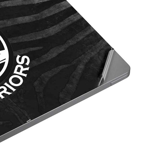 NBA Golden State Warriors Black Animal Print Laptop Skins