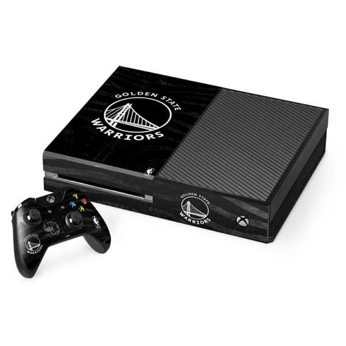 NBA Golden State Warriors Black Animal Print Xbox One Console and Controller Bundle Skin