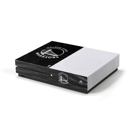 NBA Golden State Warriors Black Animal Print Xbox One S Console Skin