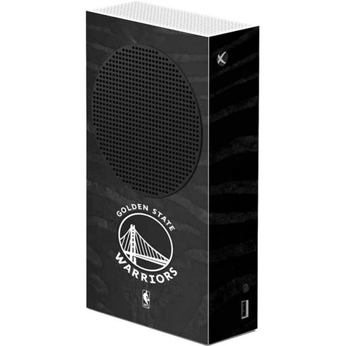 NBA Golden State Warriors Black Animal Print Xbox Series S Console Skin