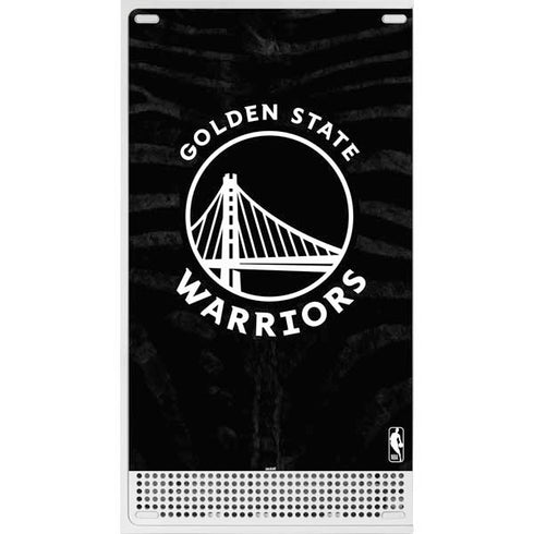 NBA Golden State Warriors Black Animal Print Xbox Series S Console Skin