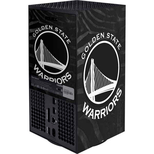 NBA Golden State Warriors Black Animal Print Xbox Series X Bundle Skin