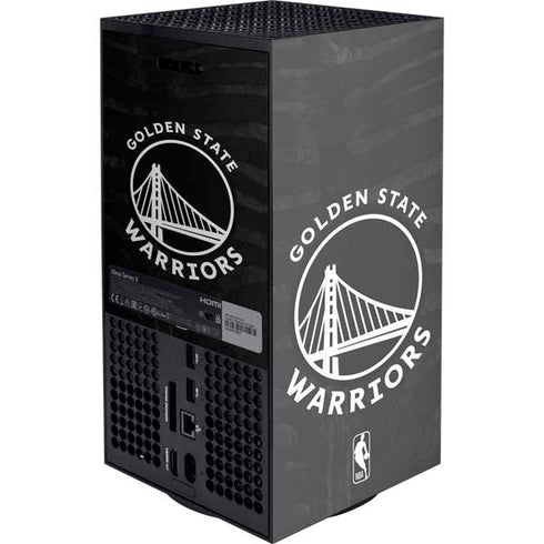 NBA Golden State Warriors Black Animal Print XBox Series X Digital Edition Console Skin