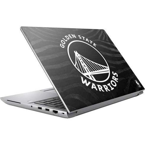 NBA Golden State Warriors Black Animal Print HP ZBook Fury 16 G10 Skin