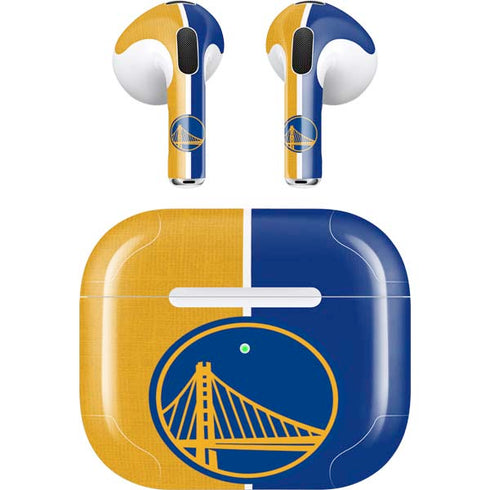 NBA Golden State Warriors Canvas Apple AirPods (3rd Gen 2021) Skin