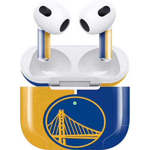 NBA Golden State Warriors Canvas Apple AirPods (3rd Gen 2021) Skin