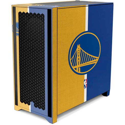 NBA Golden State Warriors Canvas Corsair 4000D Tempered Glass Mid-Tower ATX Case Skin