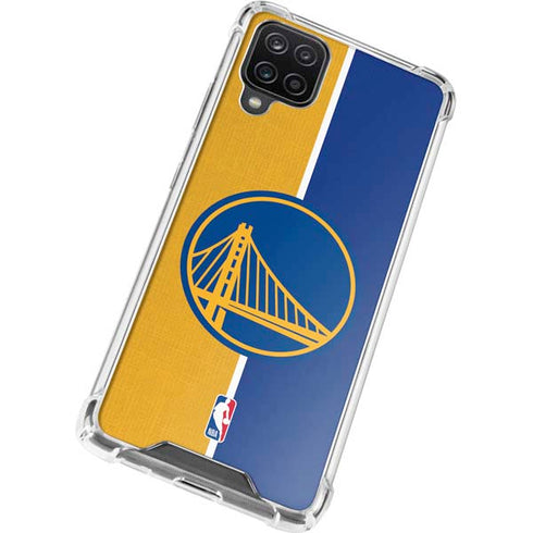 NBA Golden State Warriors Canvas Galaxy A12 Clear Case