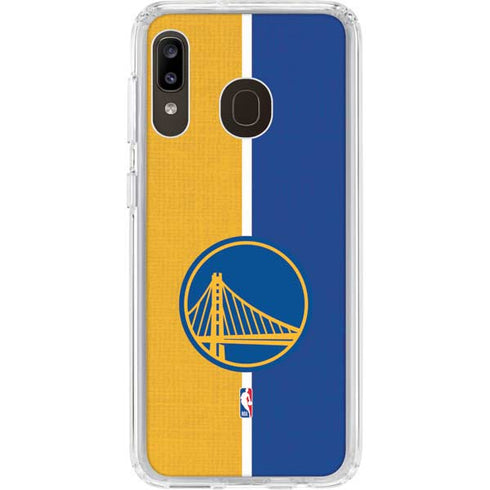 NBA Golden State Warriors Canvas Galaxy A20 Clear Case