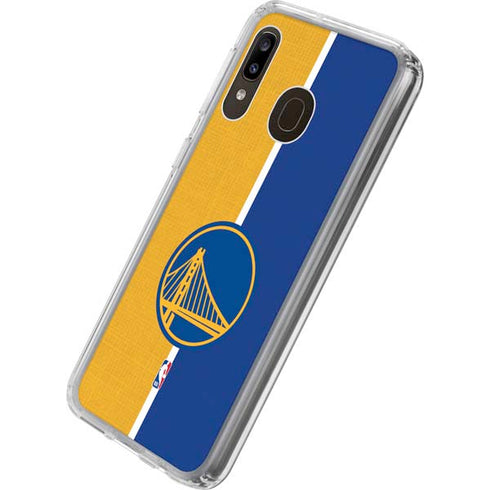NBA Golden State Warriors Canvas Galaxy A20 Clear Case