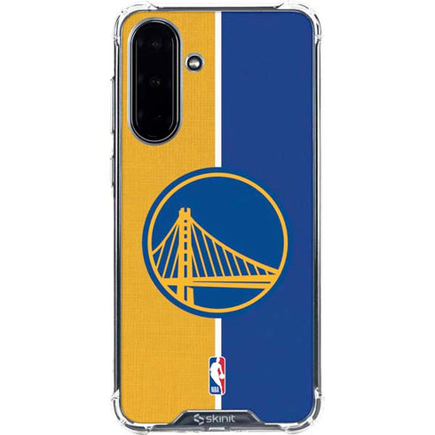 NBA Golden State Warriors Canvas Galaxy A36 5G Clear Case