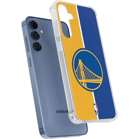 NBA Golden State Warriors Canvas Galaxy A55 5G Clear Case