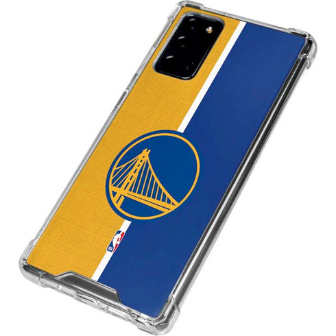 NBA Golden State Warriors Canvas Galaxy Note20 5G Clear Case