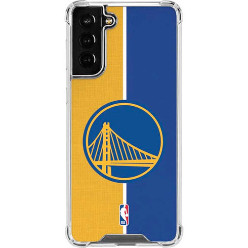 NBA Golden State Warriors Canvas Galaxy S21 FE Clear Case