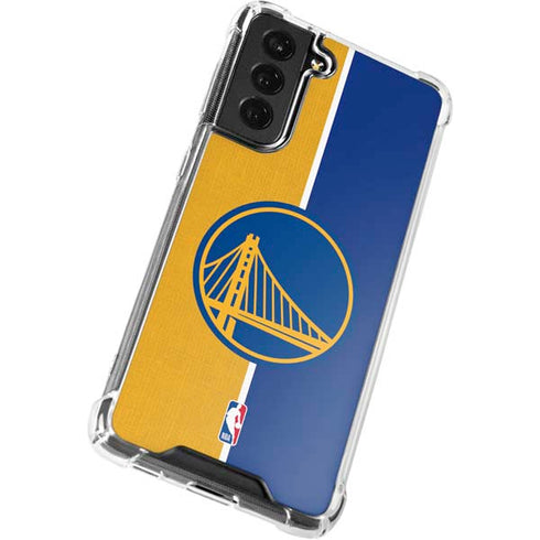 NBA Golden State Warriors Canvas Galaxy S21 FE Clear Case