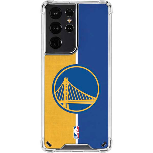 NBA Golden State Warriors Canvas Galaxy S21 Ultra 5G Clear Case