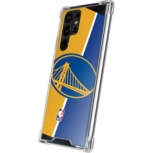 NBA Golden State Warriors Canvas Galaxy S22 Ultra Clear Case