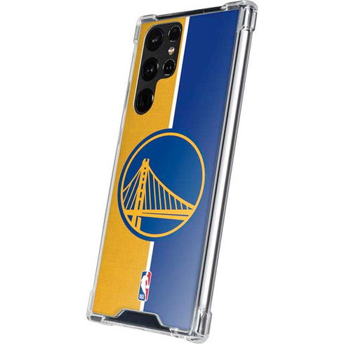 NBA Golden State Warriors Canvas Galaxy S23 Ultra Clear Case