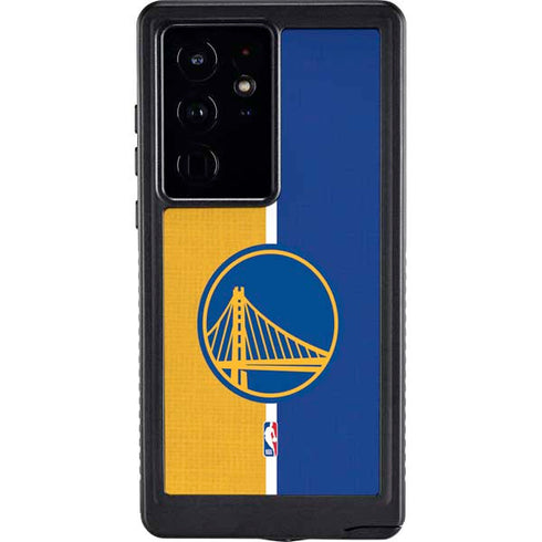 NBA Golden State Warriors Canvas Galaxy S24 Ultra Waterproof Case