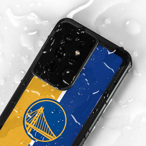 NBA Golden State Warriors Canvas Galaxy S24 Ultra Waterproof Case