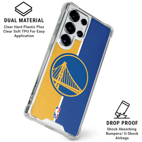 NBA Golden State Warriors Canvas Galaxy S25 Ultra Clear Case