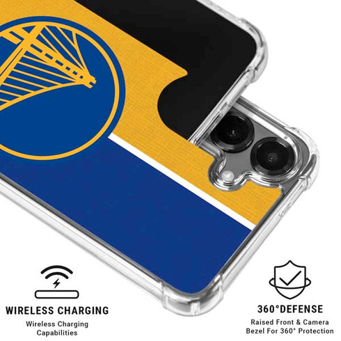 NBA Golden State Warriors Canvas Galaxy S26 Clear Case