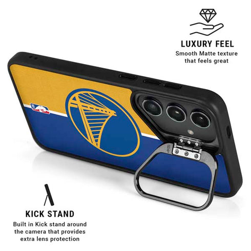 NBA Golden State Warriors Canvas Galaxy S26 Plus Kickstand Case