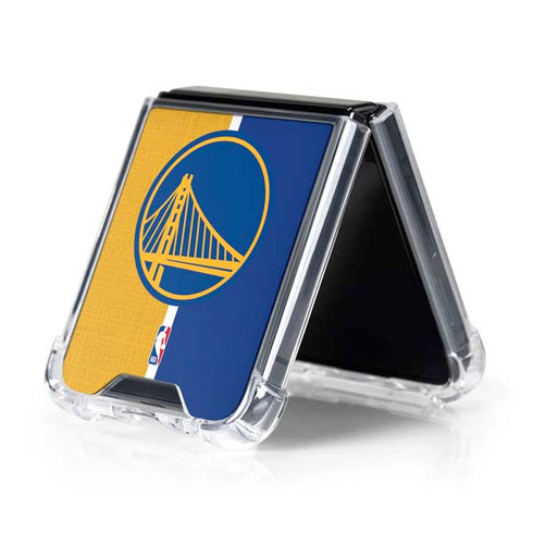 NBA Golden State Warriors Canvas Galaxy Z Flip5 5G Clear Case