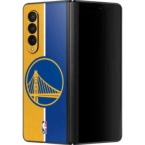 NBA Golden State Warriors Canvas Galaxy Z Fold3 5G Skin