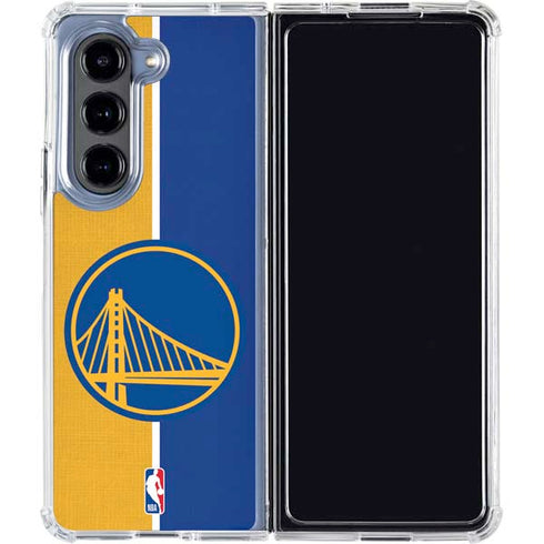 NBA Golden State Warriors Canvas Galaxy Z Fold5 5G Clear Case