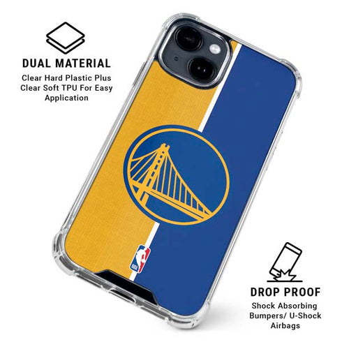 NBA Golden State Warriors Canvas iPhone 15 Clear Case
