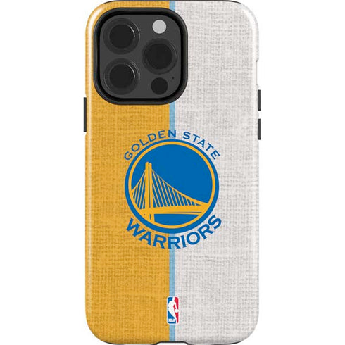 NBA Golden State Warriors Canvas iPhone 15 Pro Impact Case