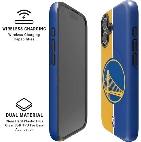 NBA Golden State Warriors Canvas iPhone 16 Magsafe Impact Case