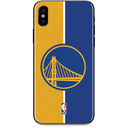 NBA Golden State Warriors Canvas iPhone X Skin