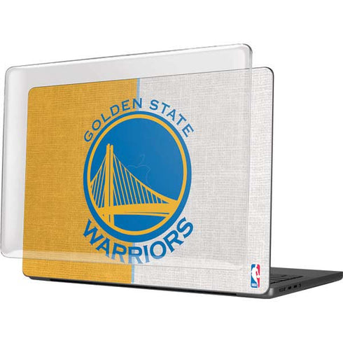 NBA Golden State Warriors Canvas MacBook Pro 14in (2021-24) Case plus Skin